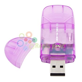 For USB 2.0 SD MMC T Flash Memory Card Reader Pen Drive  