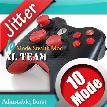 10 MODE XBOX 360 RAPID FIRE RED MOD CONTROLLER FOR COD  