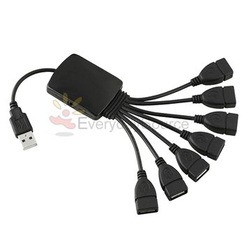 PORT SLIM Octopus USB MULTI HUB EXPANSION SPLITTER for Computer 