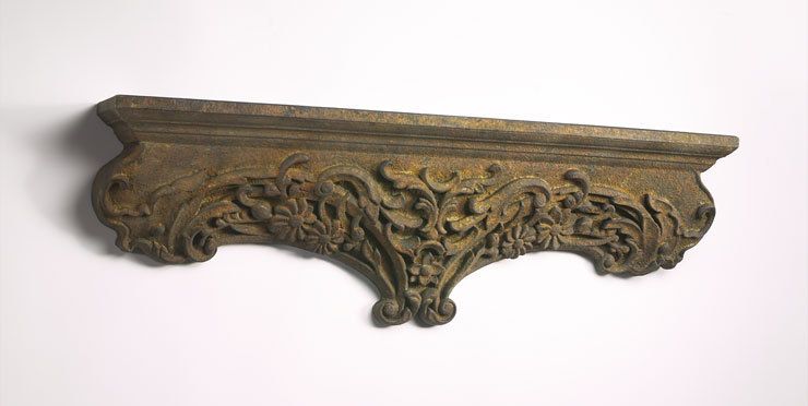   WALL LEDGE SHELF 42 Small Mantel Rust Patina Old World NEW  