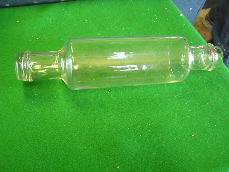 Vintage GLASS Rolling Pin 14  