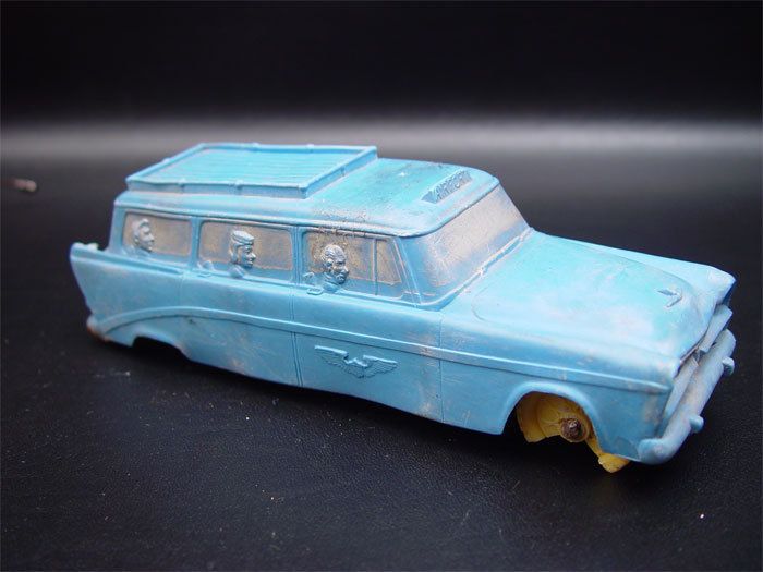 Vintage Auburn Rubber Toy Car Airport Limousine #504  