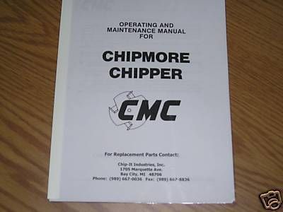 Owners Manual Chipmore Wood Chipper WoodChipper + Parts Information 