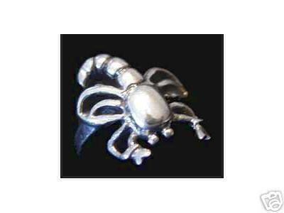 0762 Silver Scorpion Ring Jewelry scorpio Zodiac  