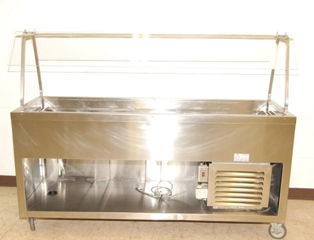 Duke Refrigerated Buffet/Salad Bar, 74 Wide, New Sneezeguards  