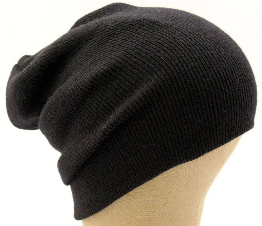   Skull Cap Slouchy Chullo Ski Snowboard Knit Hat US Made Great Quality