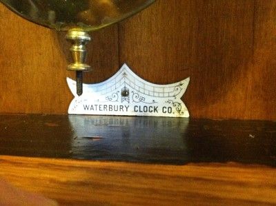 Antique Waterbury Wood Carved Wall Clock early 1900s  