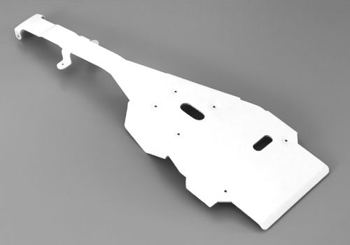 YFZ 450X/450R GYTR Plastic Frame Glide Plate White  