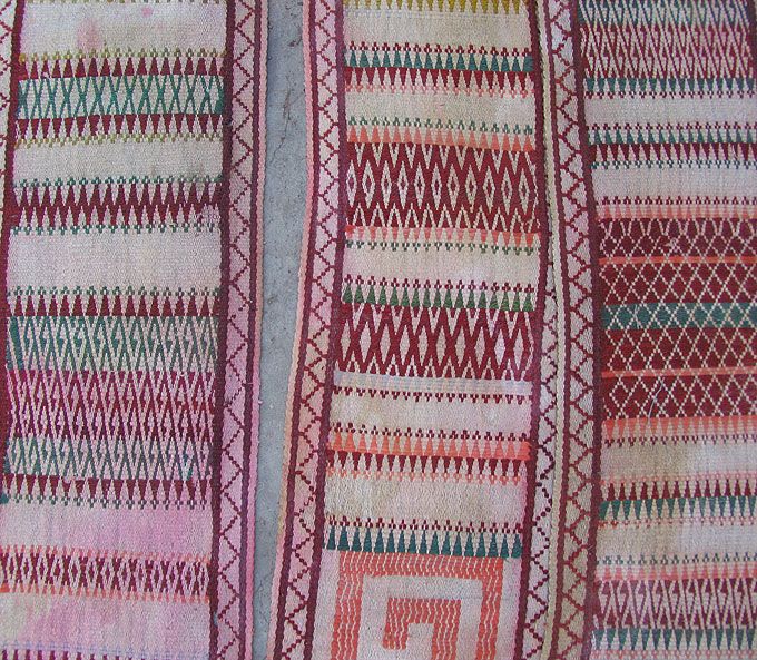 UZBEK WOOLLEN HAND WOVEN TENT BAND NOMADIC YURTS # 3018  